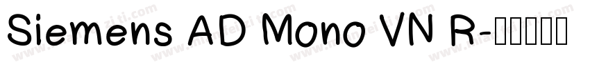 Siemens AD Mono VN R字体转换